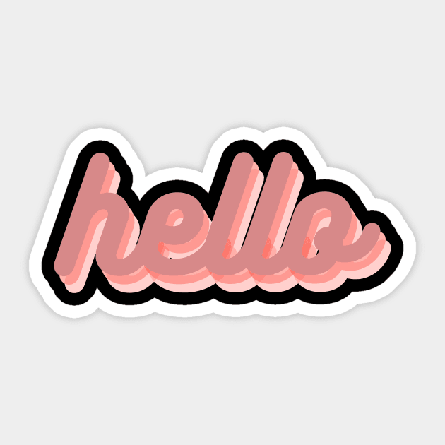 hello Sticker by Samah Hassan